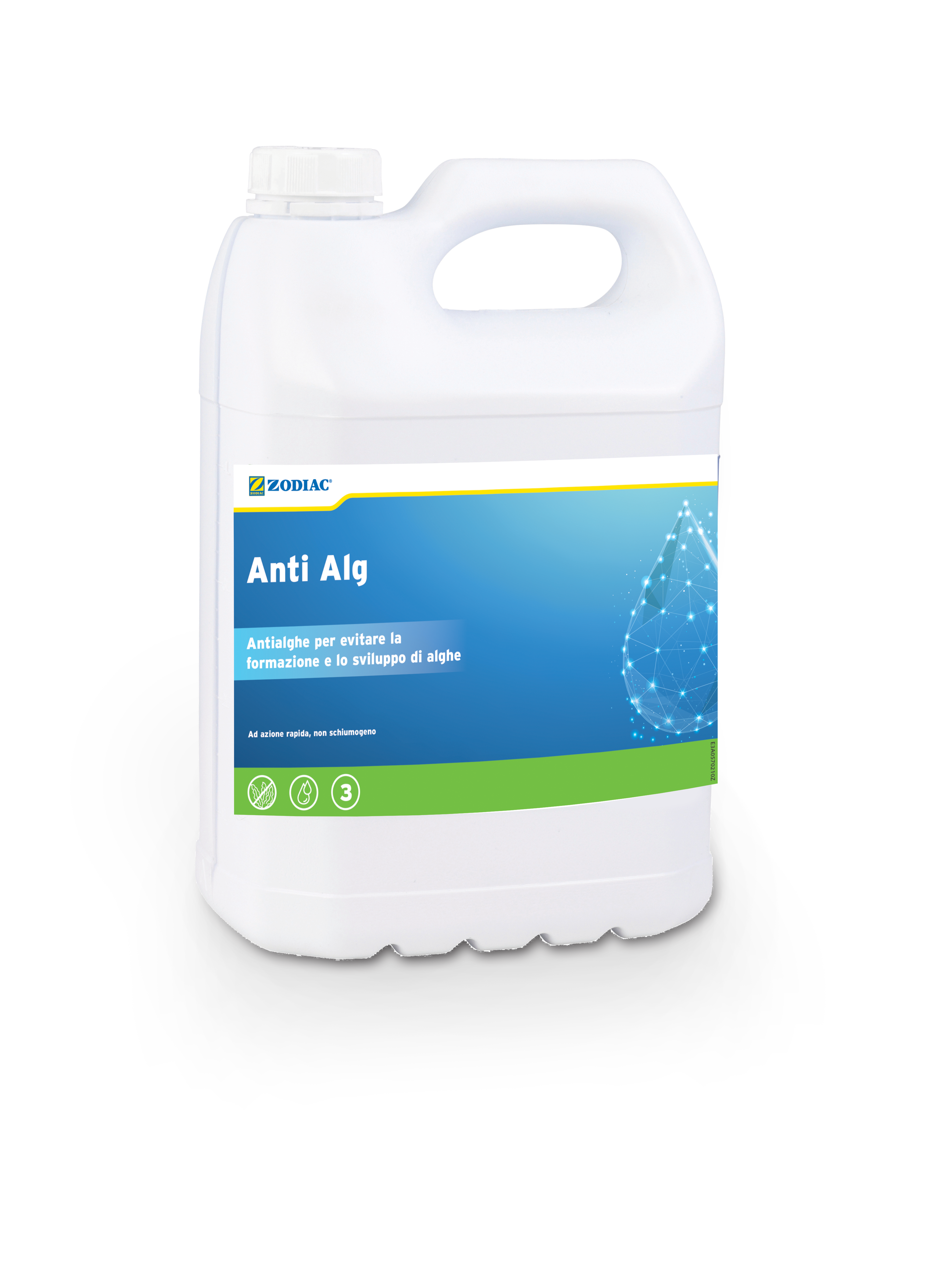 Antialga Piscine non Schiumogeno 10 l Aqua Sphere - Composto liquido ad azione rapida destinato alla prevenzione delle alghe